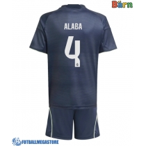 Fotballdrakt Barn Real Madrid David Alaba #4 Bortedraktsett 2025-26 Kortermet (+ Korte bukser)